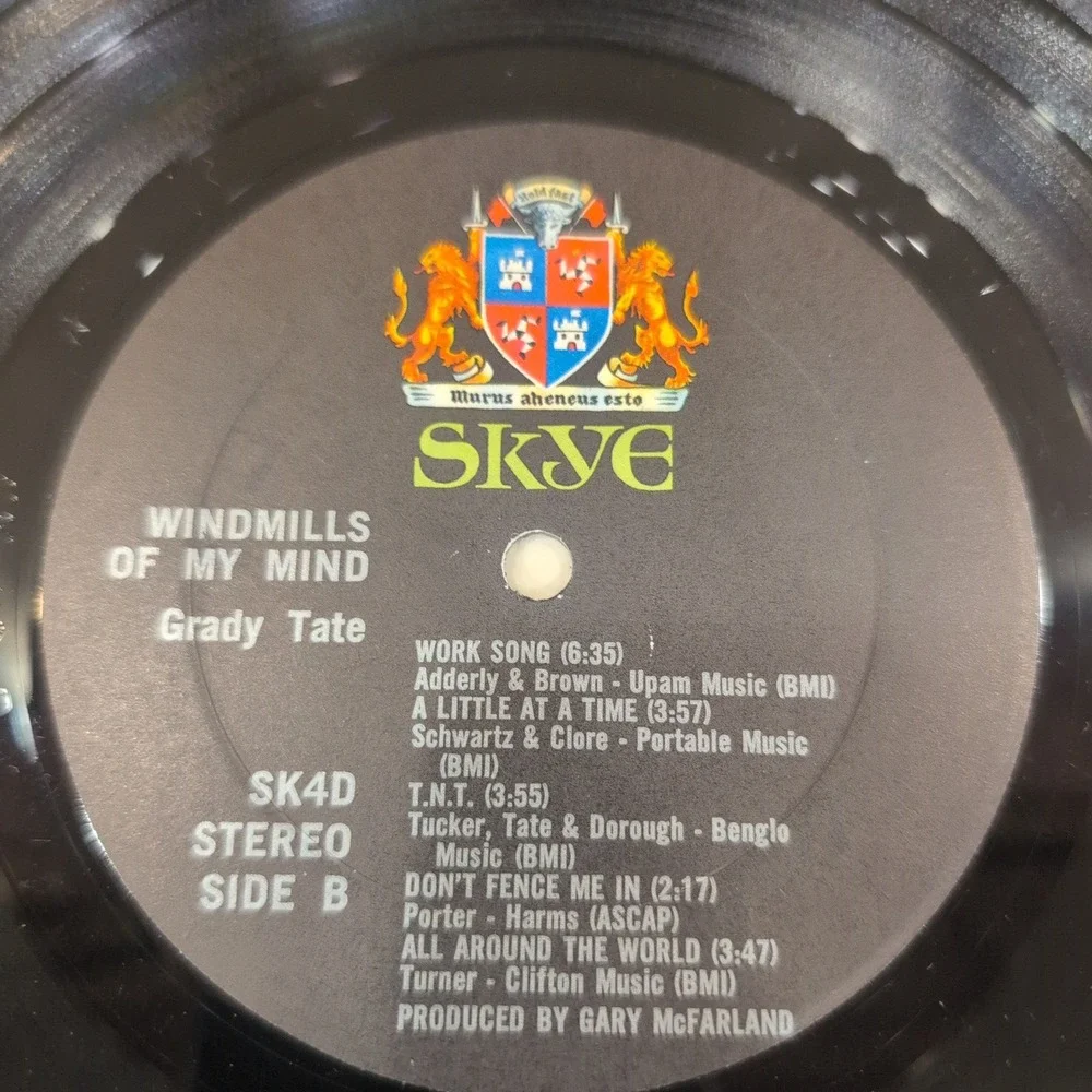 Grady Tate Windmills of My Mind Vinyl LP Skye Records SK-4D Stereo 1968 Jazz - Picture 4 of 6